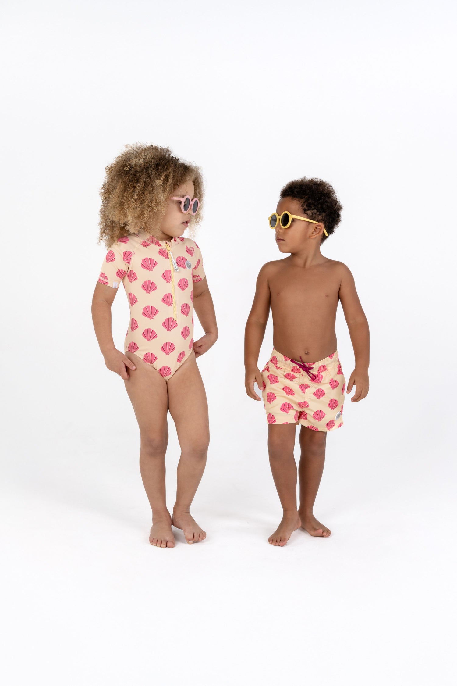 Fato de banho para menina Anti UV manga curta - Beach Shells