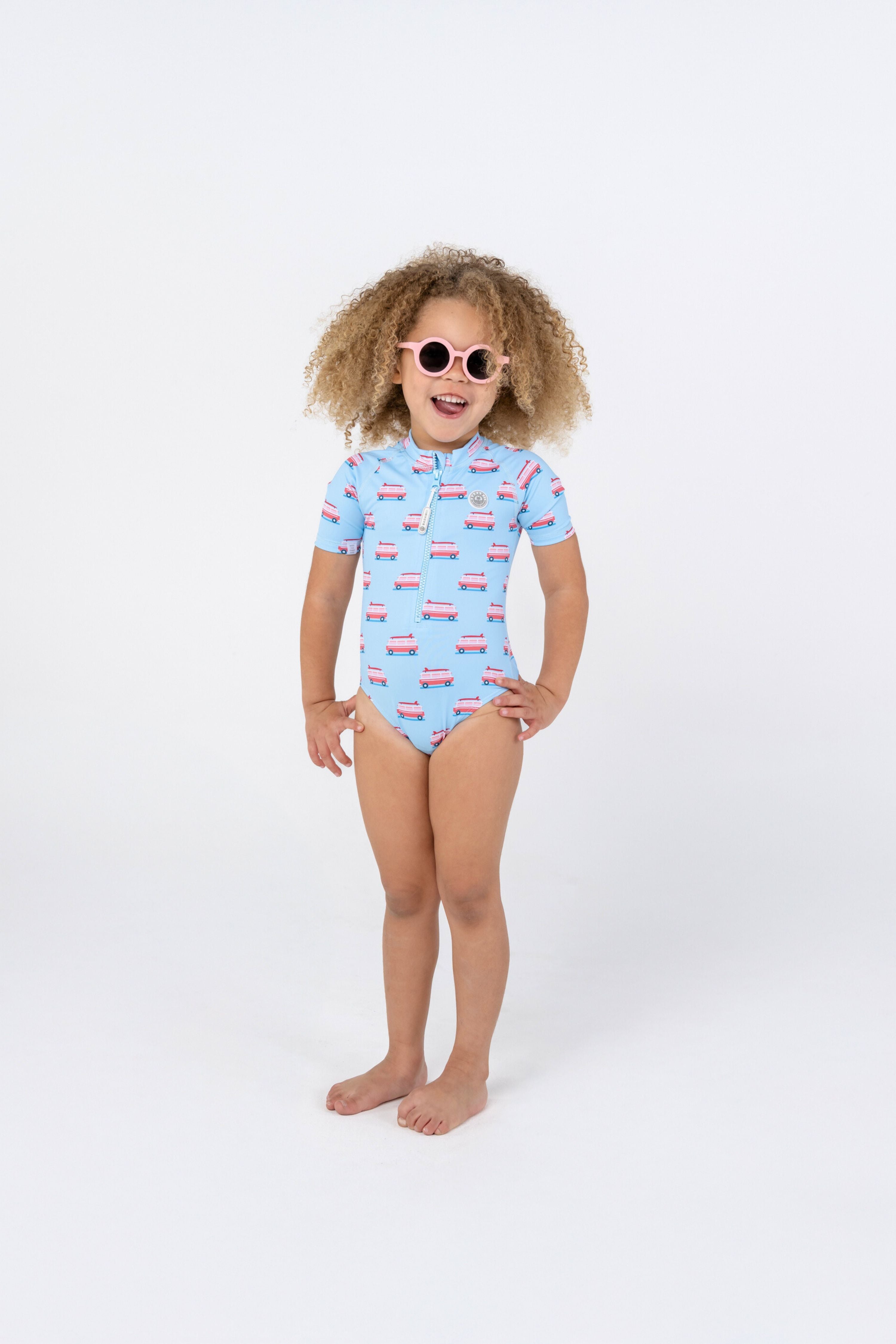FATO DE BANHO MENINA MANGA CURTA - Beach Vans