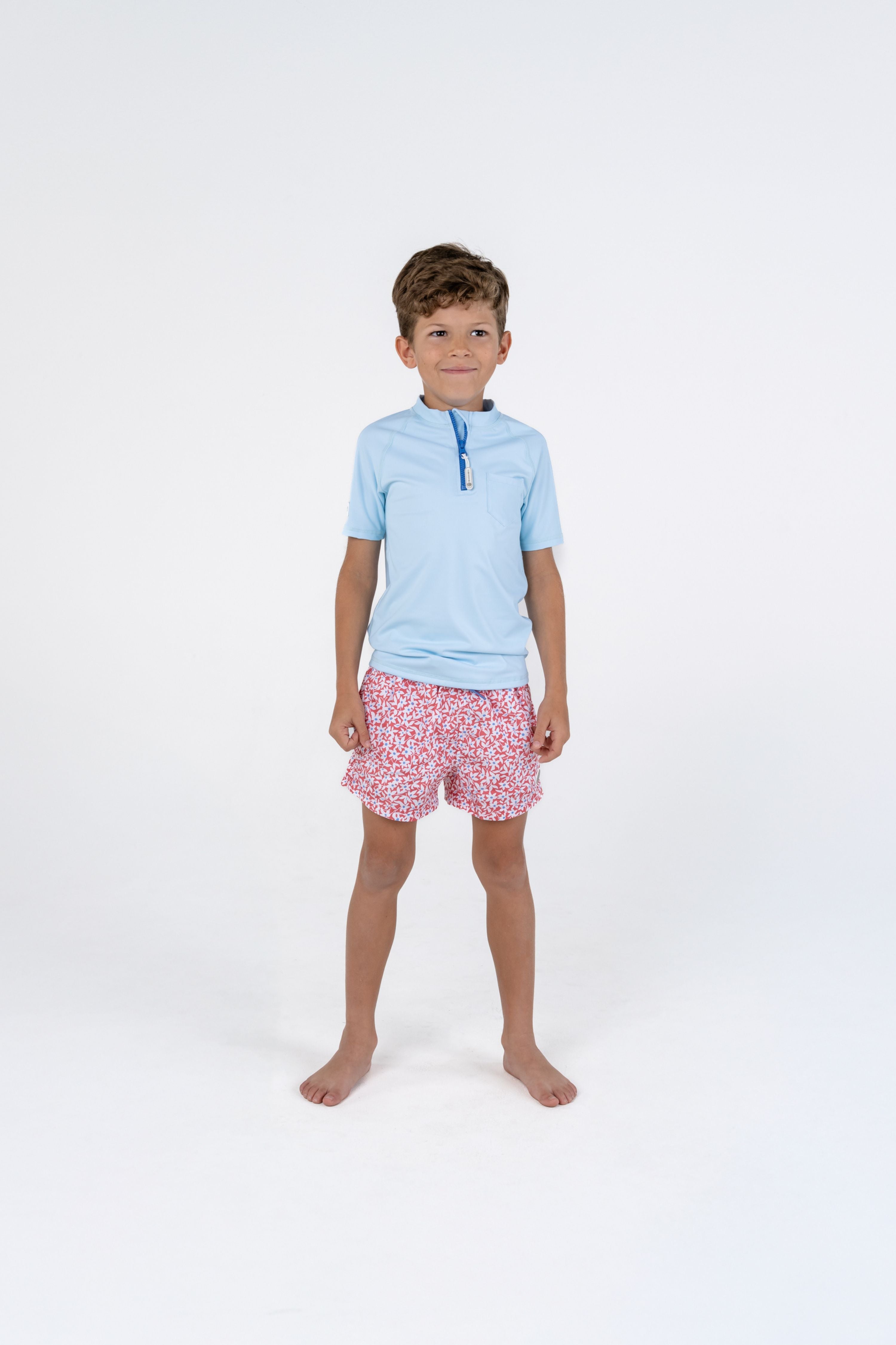 UV T-SHIRT FOR KIDS - SHORT SLEEVES - Fresh Blue