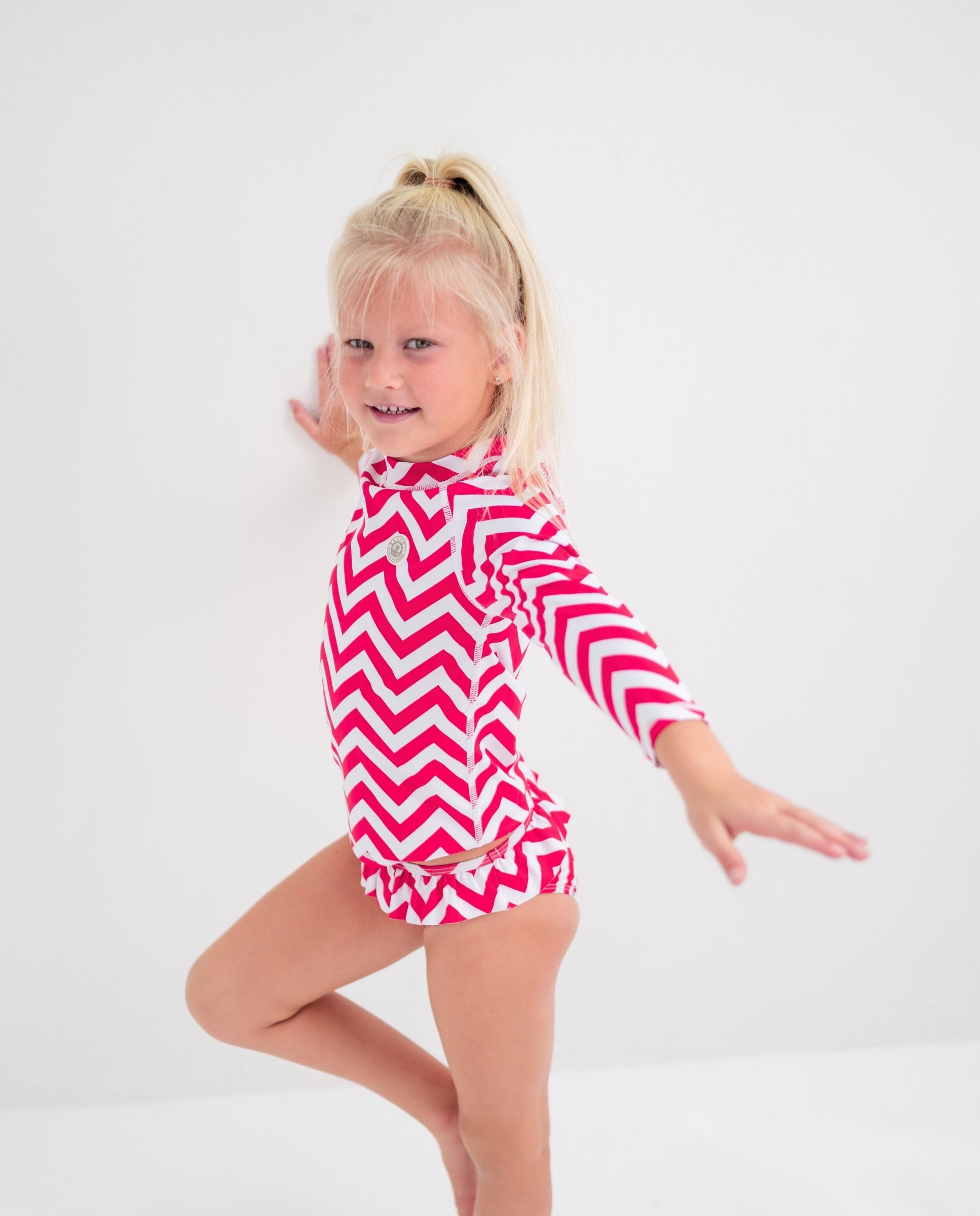 BAÑADOR NIÑA 2 PIEZAS - Zigzag Riviera