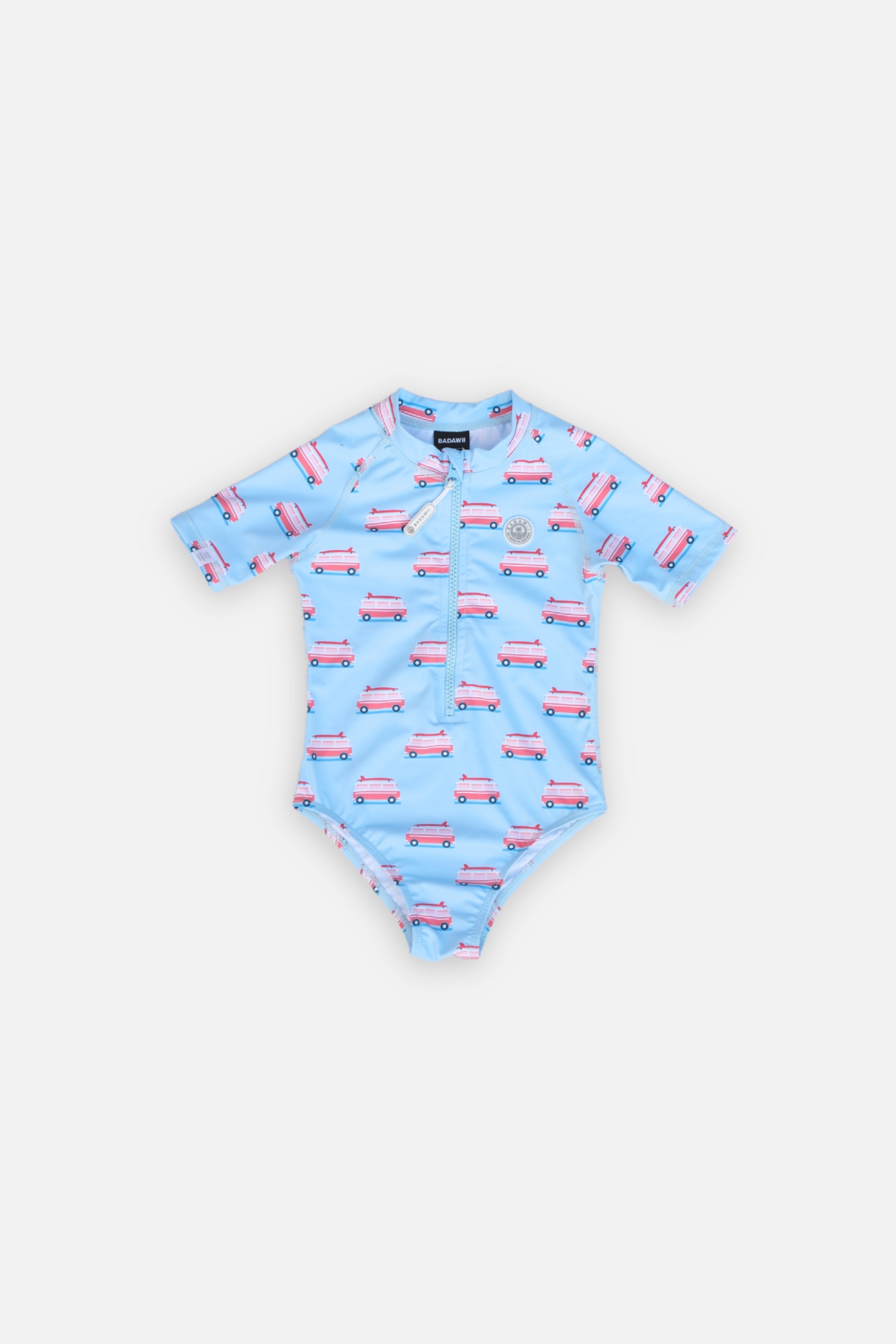 BAÑADOR NIÑA MANGA CORTA - Beach Vans