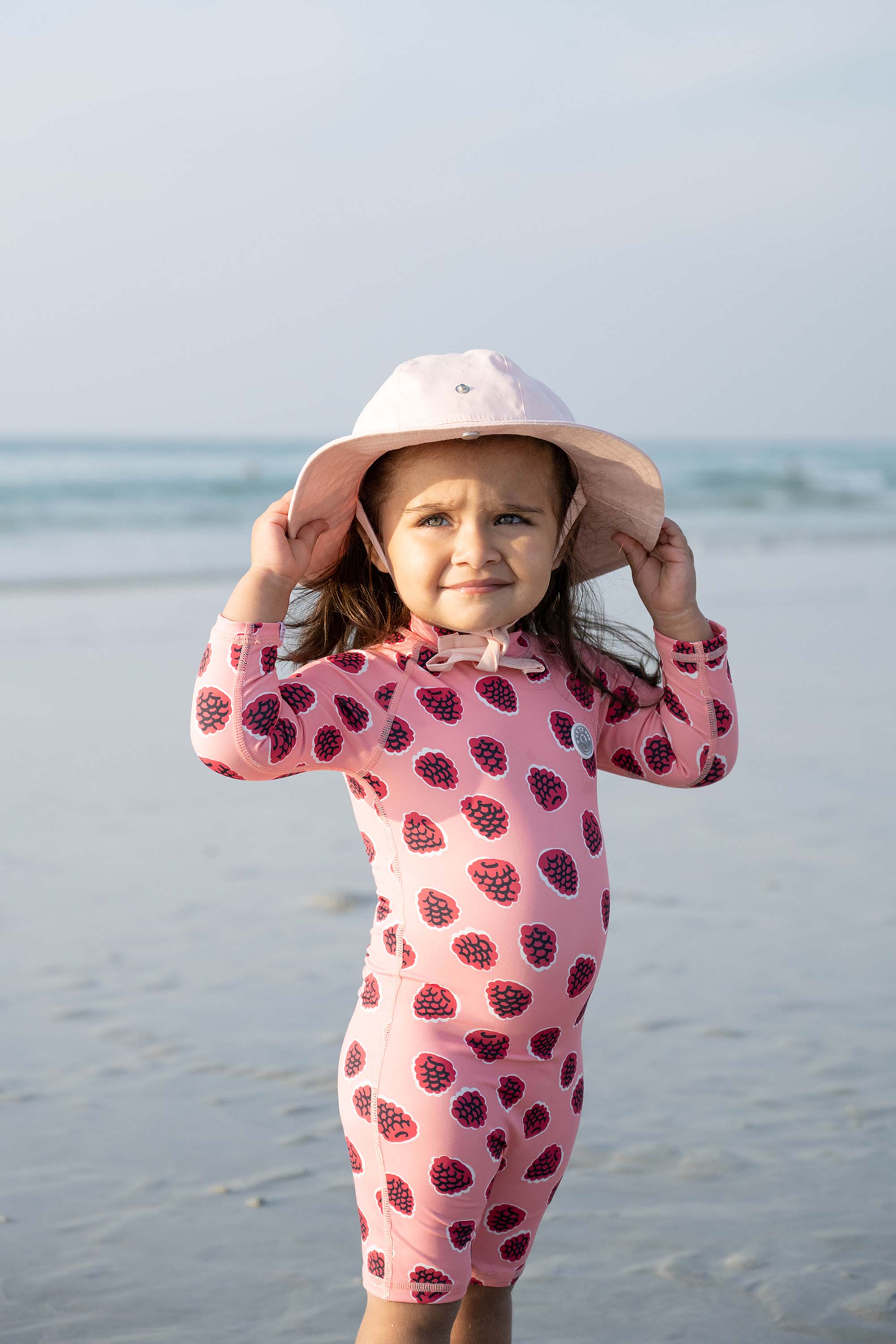 Gorro Anti UV bebe/niño - Rosa