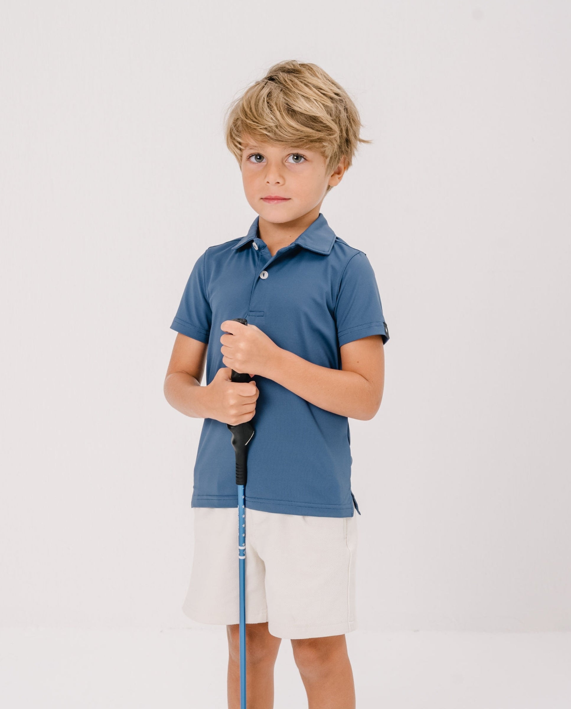 POLO ACTIVE+ NIÑOS - Azul Marino