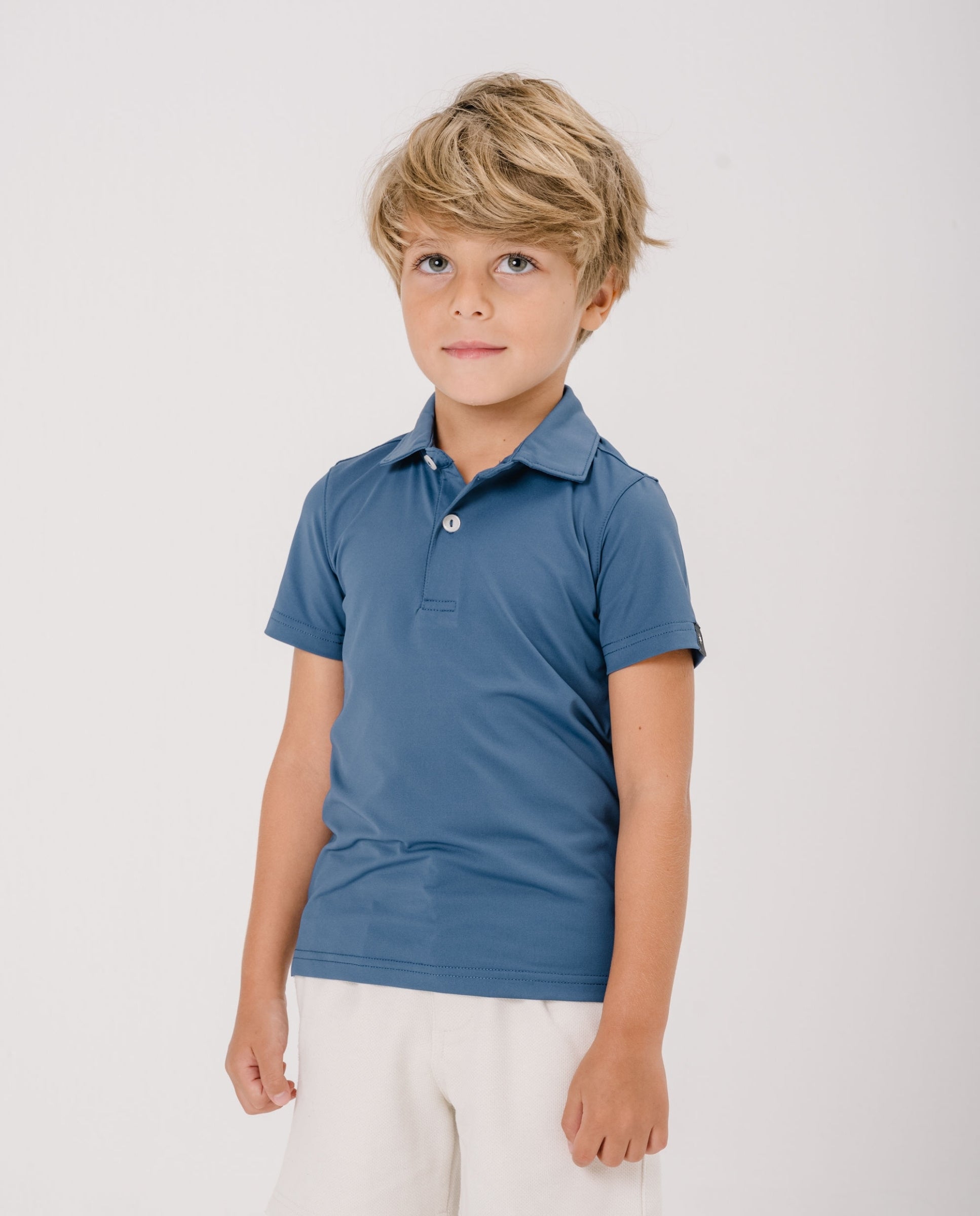 POLO ACTIVE+ NIÑOS - Azul Marino