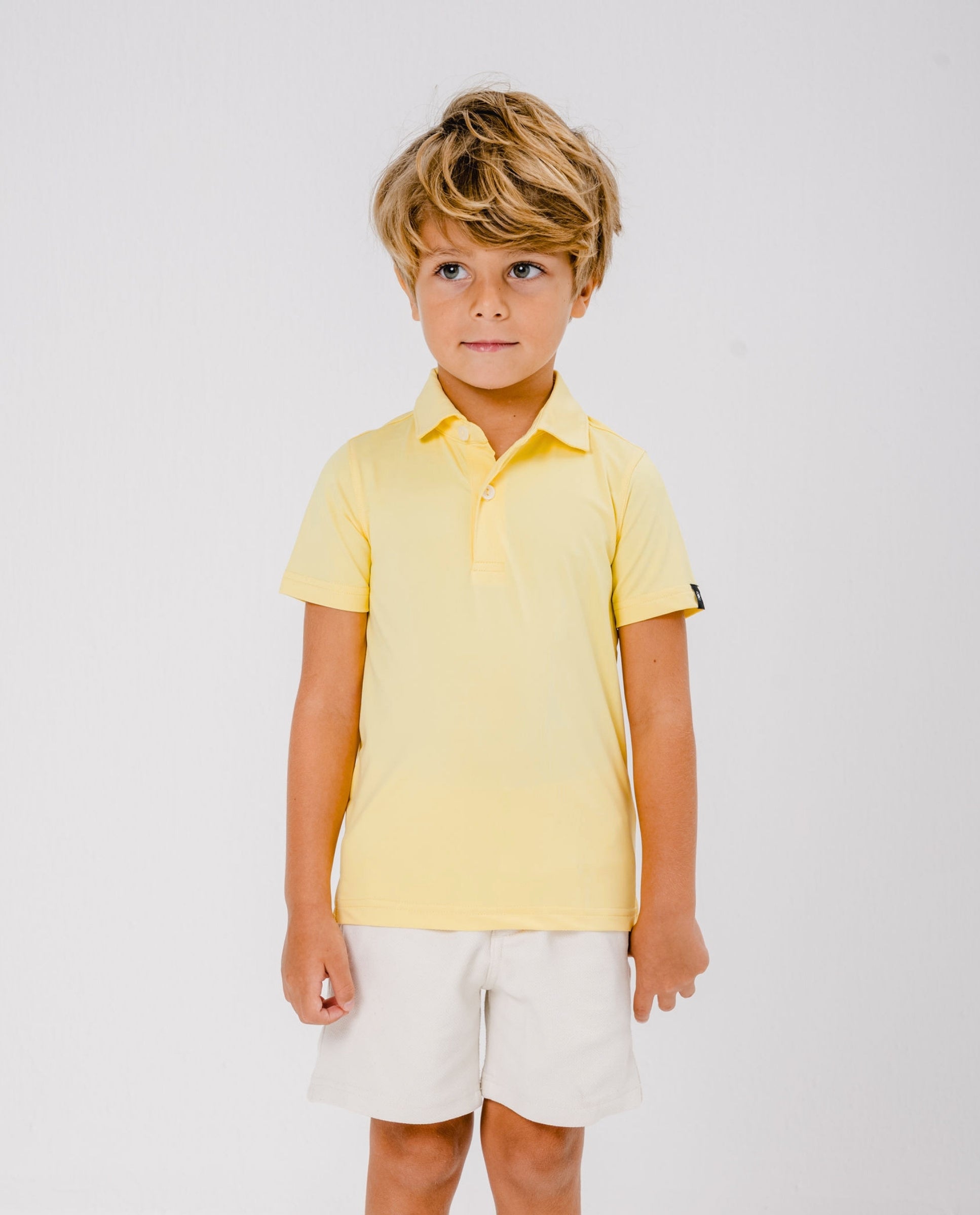 POLO ACTIVE+ NIÑOS - Amarillo