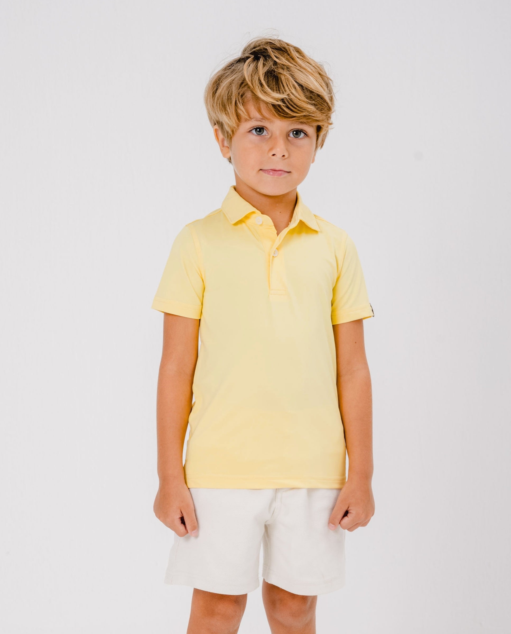 POLO ACTIVE+ NIÑOS - Amarillo