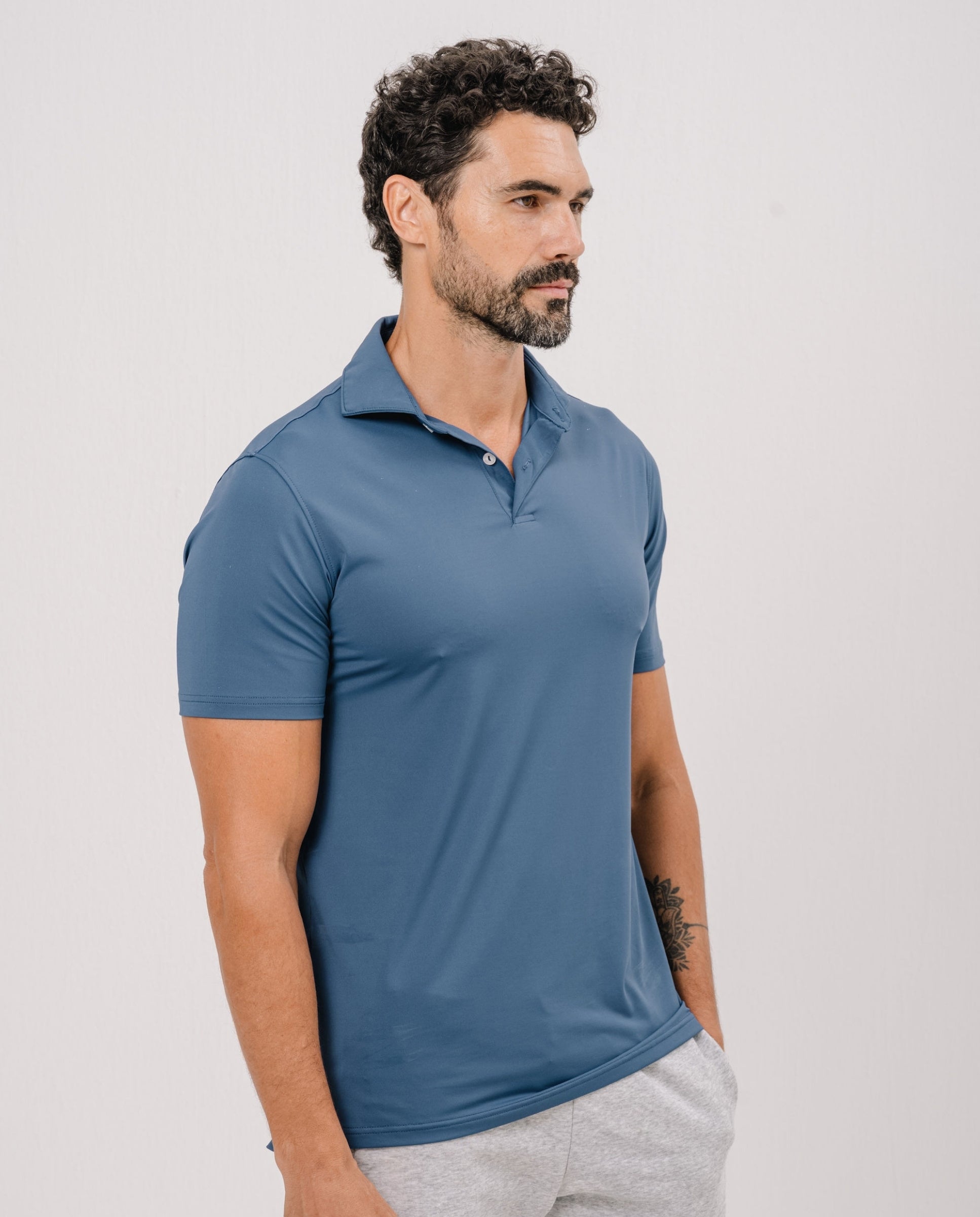 POLO ACTIVE+ HOMBRE - Azul Marino