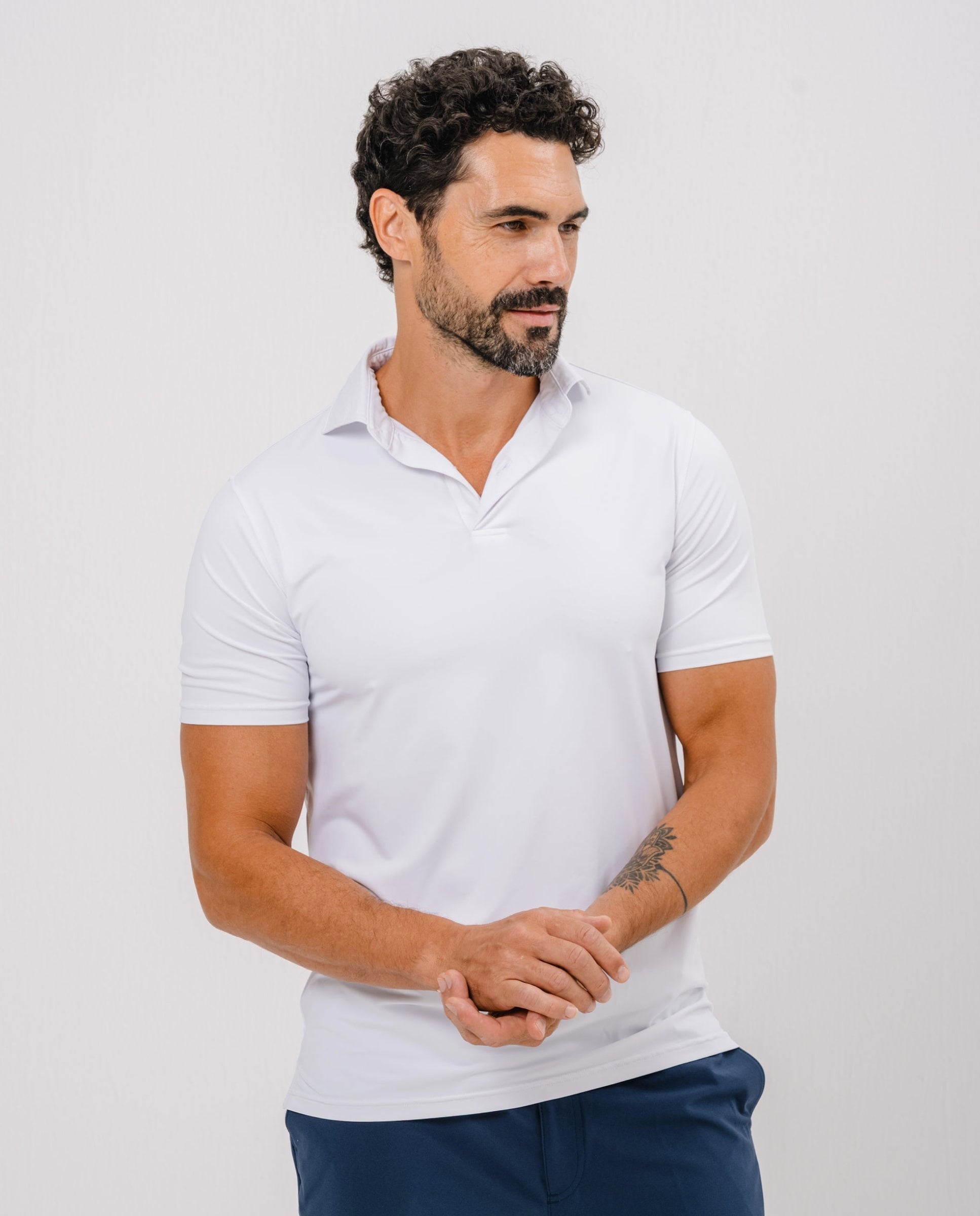 POLO ACTIVE+ HOMBRE - Blanco