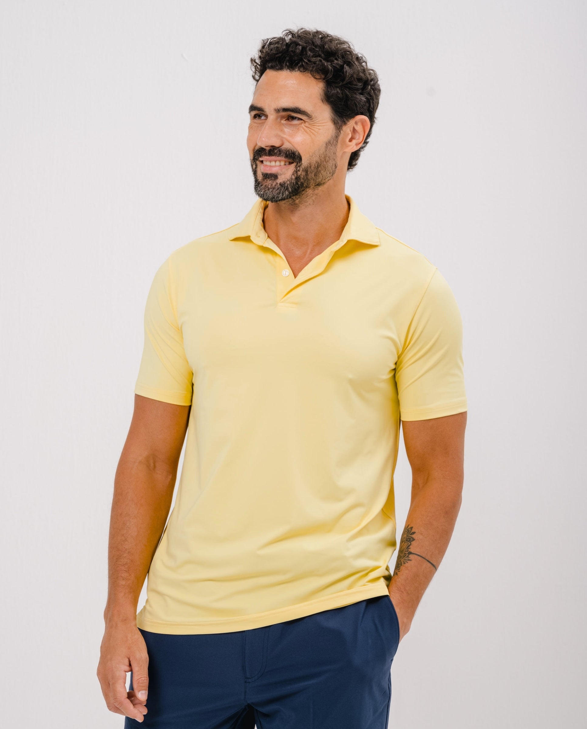 POLO ACTIVE+ HOMBRE - Amarillo
