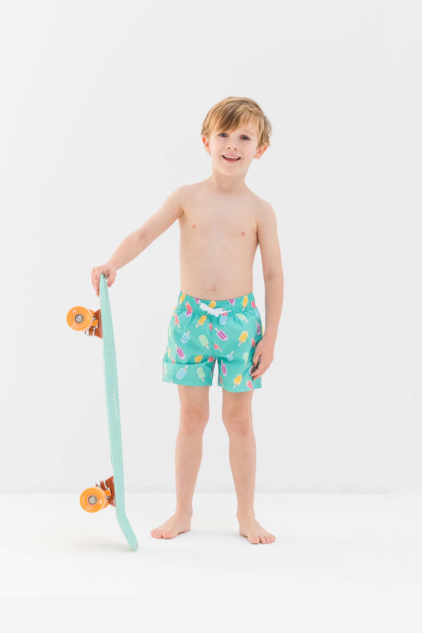 Bañador niño - Happy Popsicle Verde