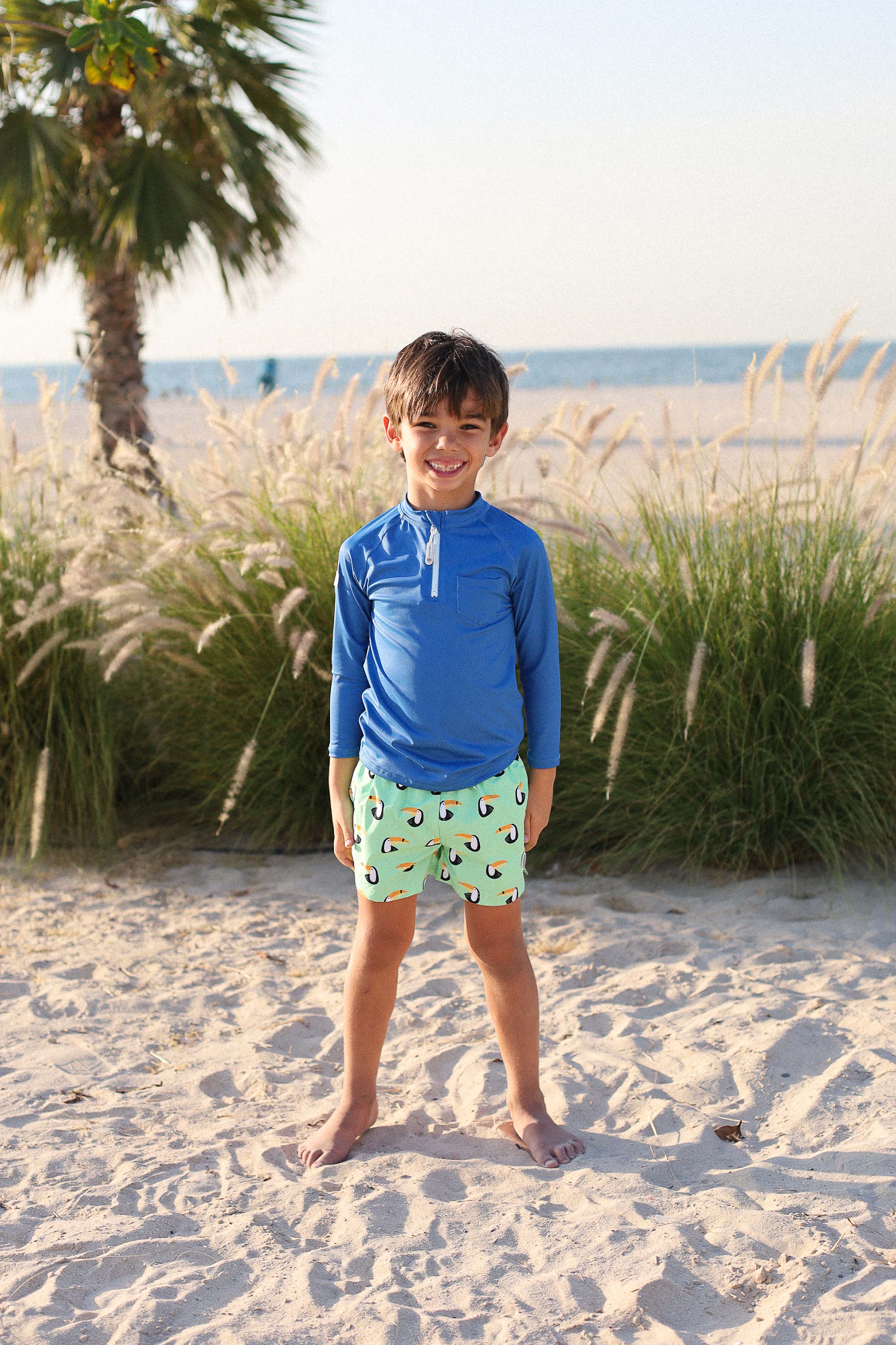 CAMISETA UV NIÑO - MANGA LARGA - Deep Blue