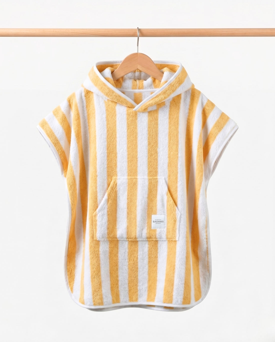 PONCHO TERRY KIDS - Rayas Amarillo