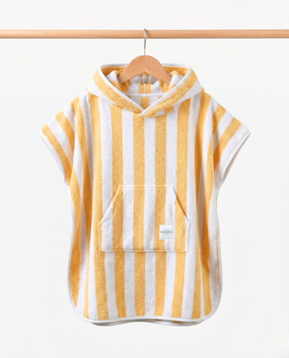 PONCHO TERRY KIDS - Rayas Amarillo