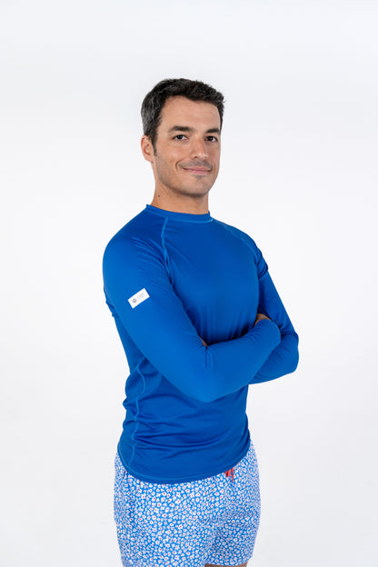 T-SHIRT UV HOMEM - MANGA LONGA - Deep Blue