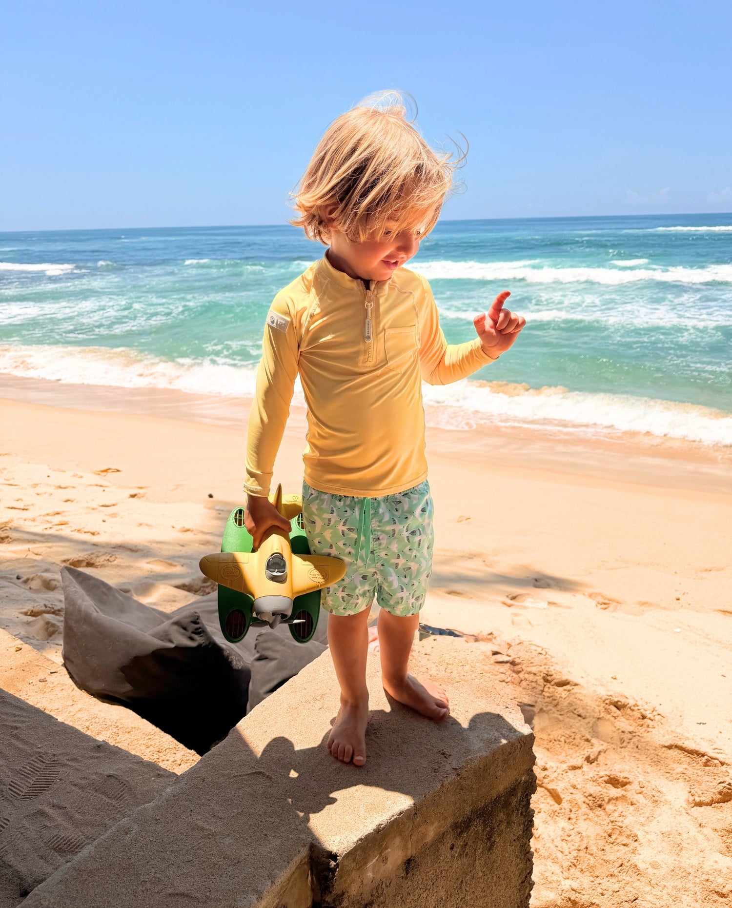 CAMISETA UV NIÑO - MANGA LARGA - Sunshine Yellow