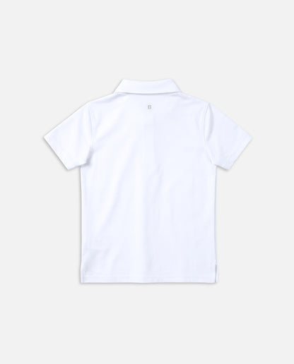 POLO ACTIVE+ NIÑOS - Blanco