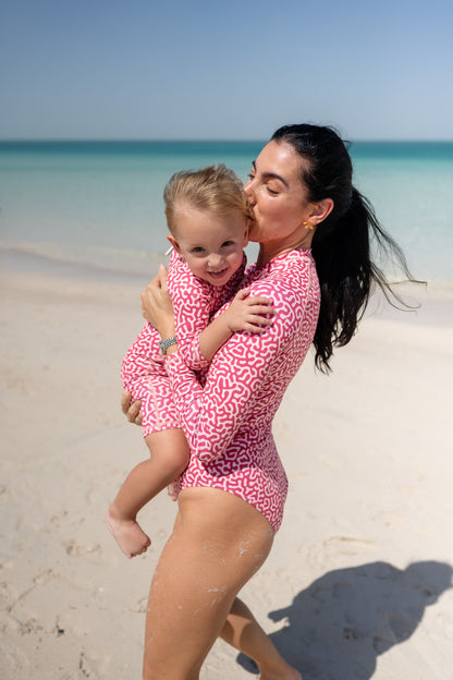 FATO DE BANHO MULHER - MANGA LONGA - Coral Reef