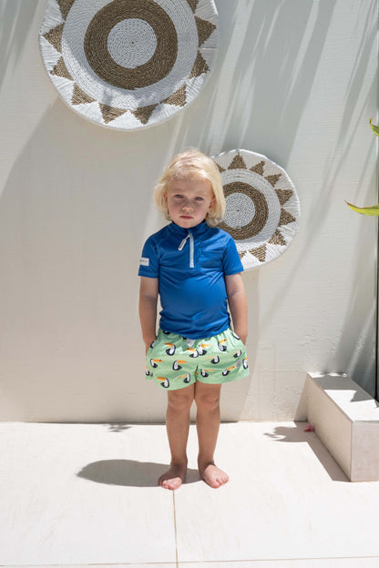 CAMISETA UV NIÑO - MANGA CORTA - Deep Blue