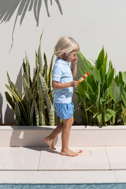 CAMISETA UV NIÑO - MANGA CORTA - Fresh Blue