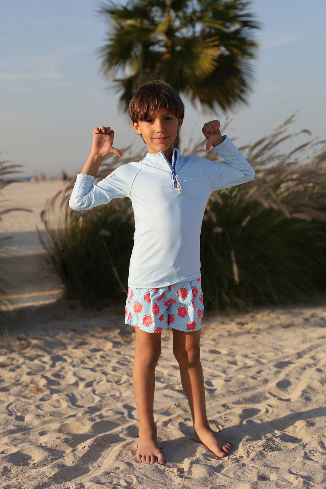 CAMISETA UV NIÑO - MANGA LARGA - Fresh Blue