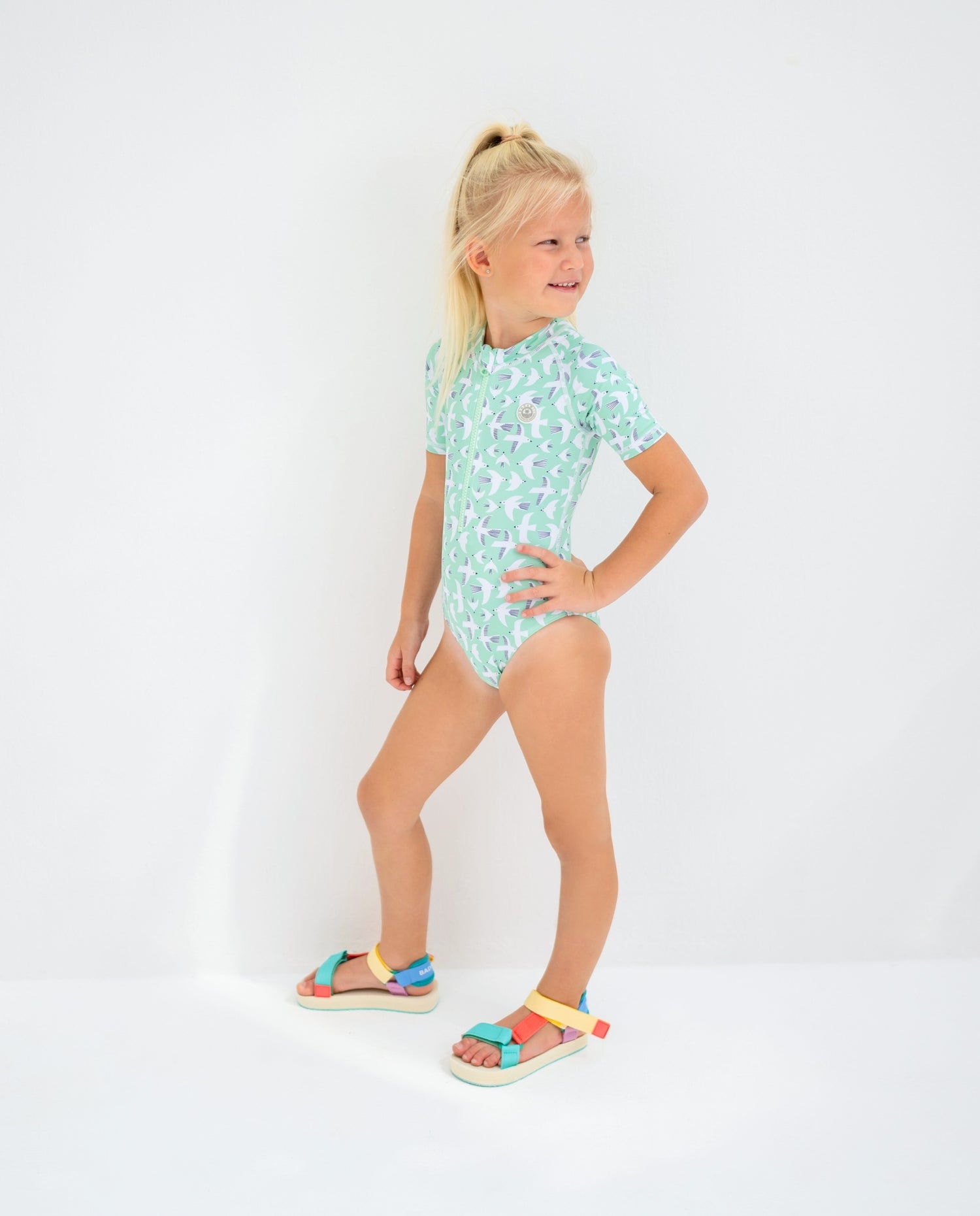 BAÑADOR NIÑA MANGA CORTA - Seagull Breeze