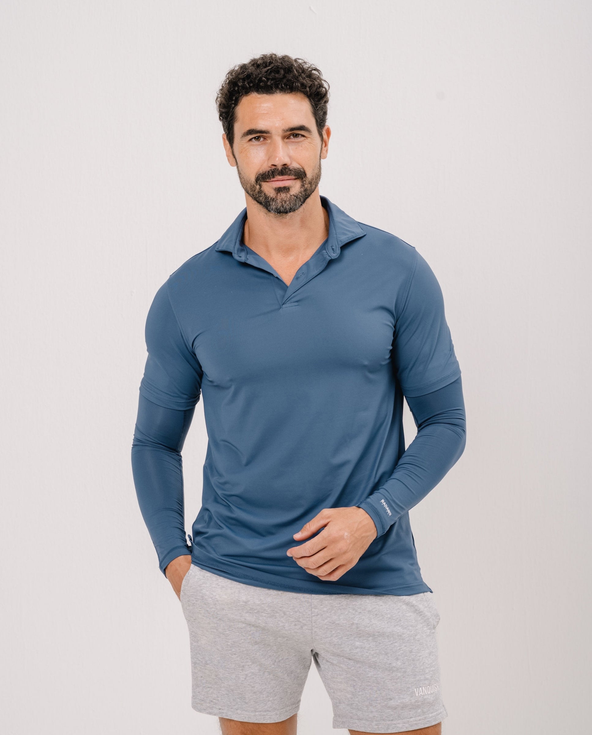 MANGAS DEPORTIVAS HOMBRE - Azul Marino