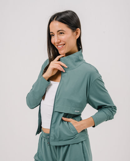 CHAQUETA ACTIVE+ MUJER - Sage Green
