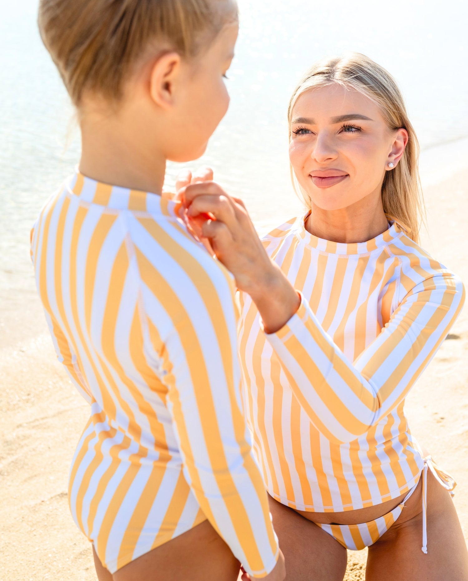 T-shirt anti-UV pour femme - Rayures d&