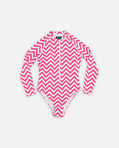 BAÑADOR MUJER MANGA LARGA - Zigzag Riviera