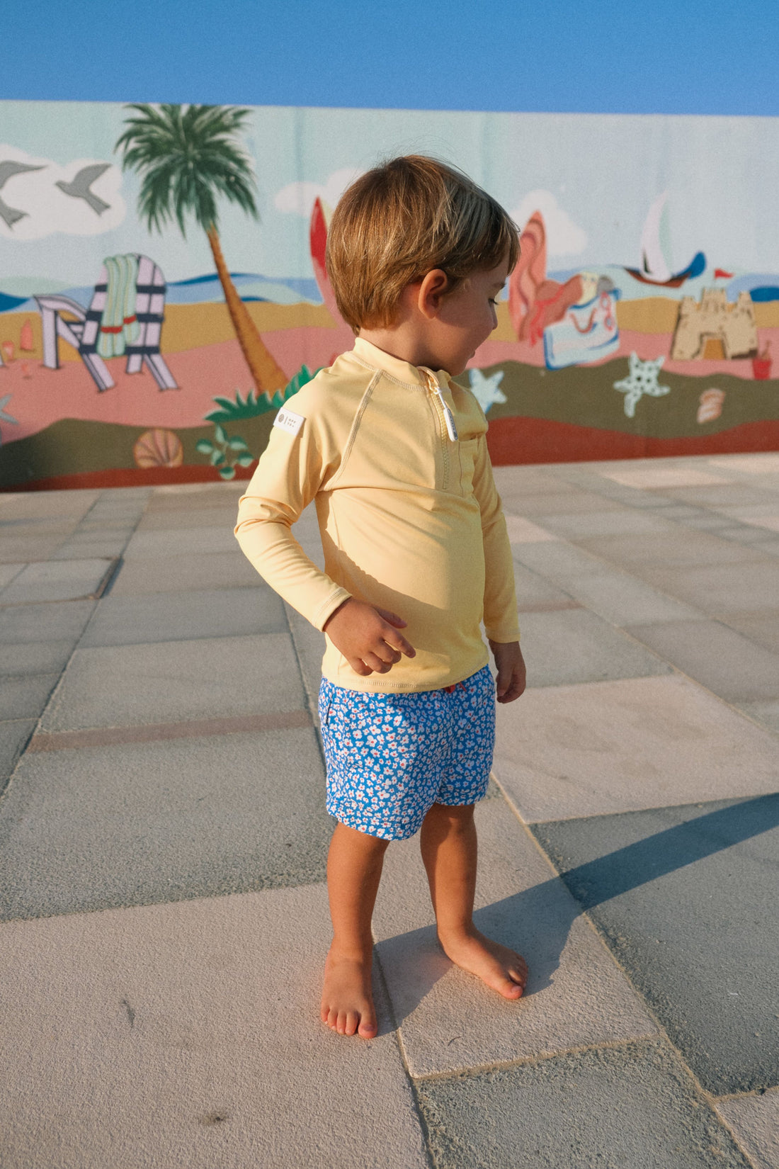 T-SHIRT UV ENFANT - MANCHES LONGUES - Bleu foncé