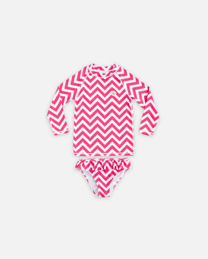 MAILLOT DE BAIN 2 PIÈCES FILLE - Zigzag Riviera