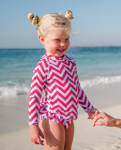MAILLOT DE BAIN 2 PIÈCES FILLE - Zigzag Riviera