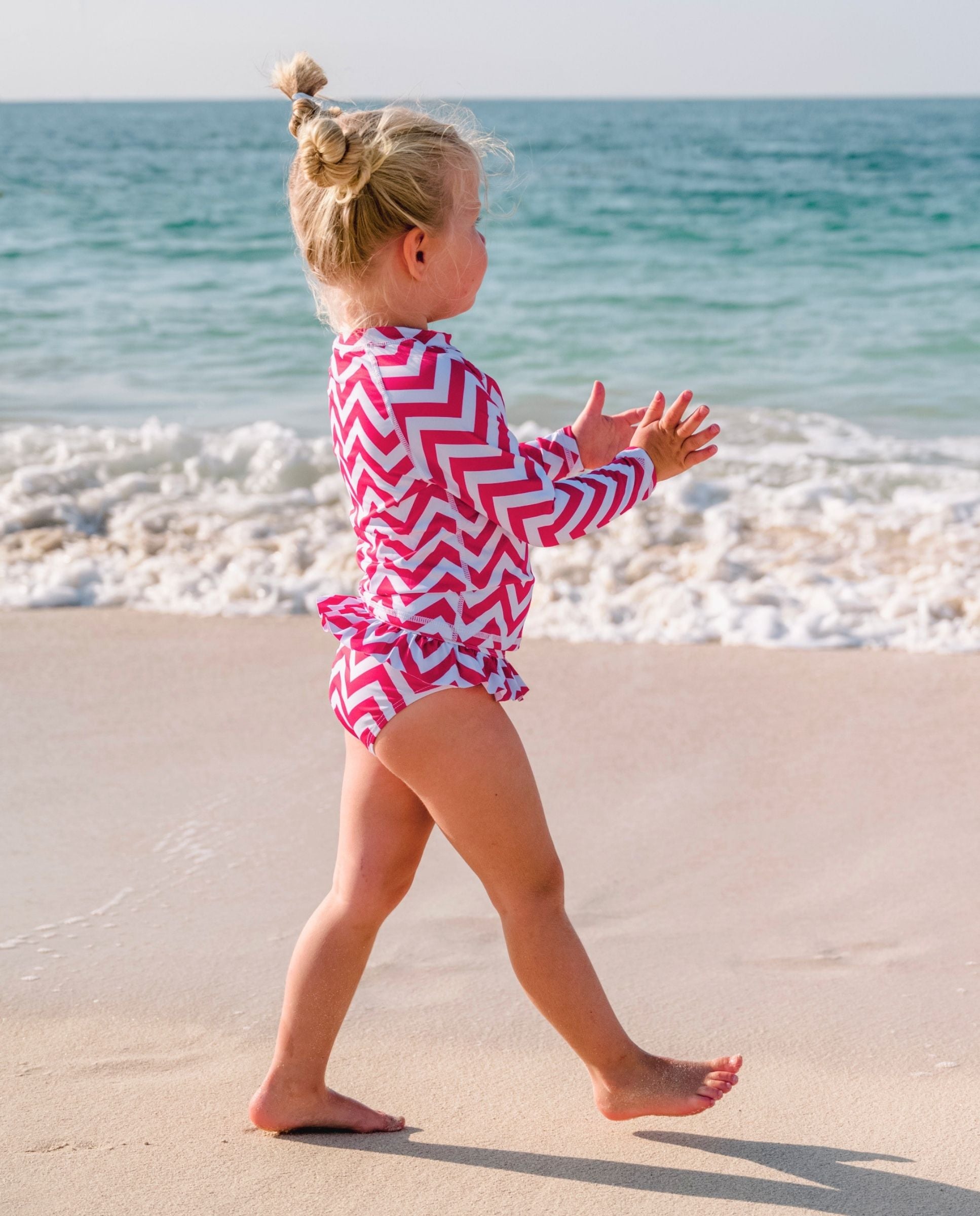 MAILLOT DE BAIN 2 PIÈCES FILLE - Zigzag Riviera