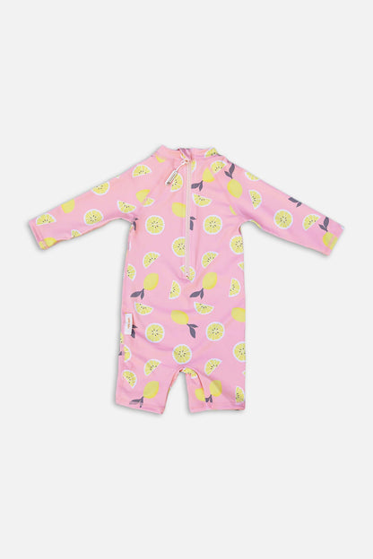 Anti-UV Baby Swimsuit - Pink Lemonade Pink