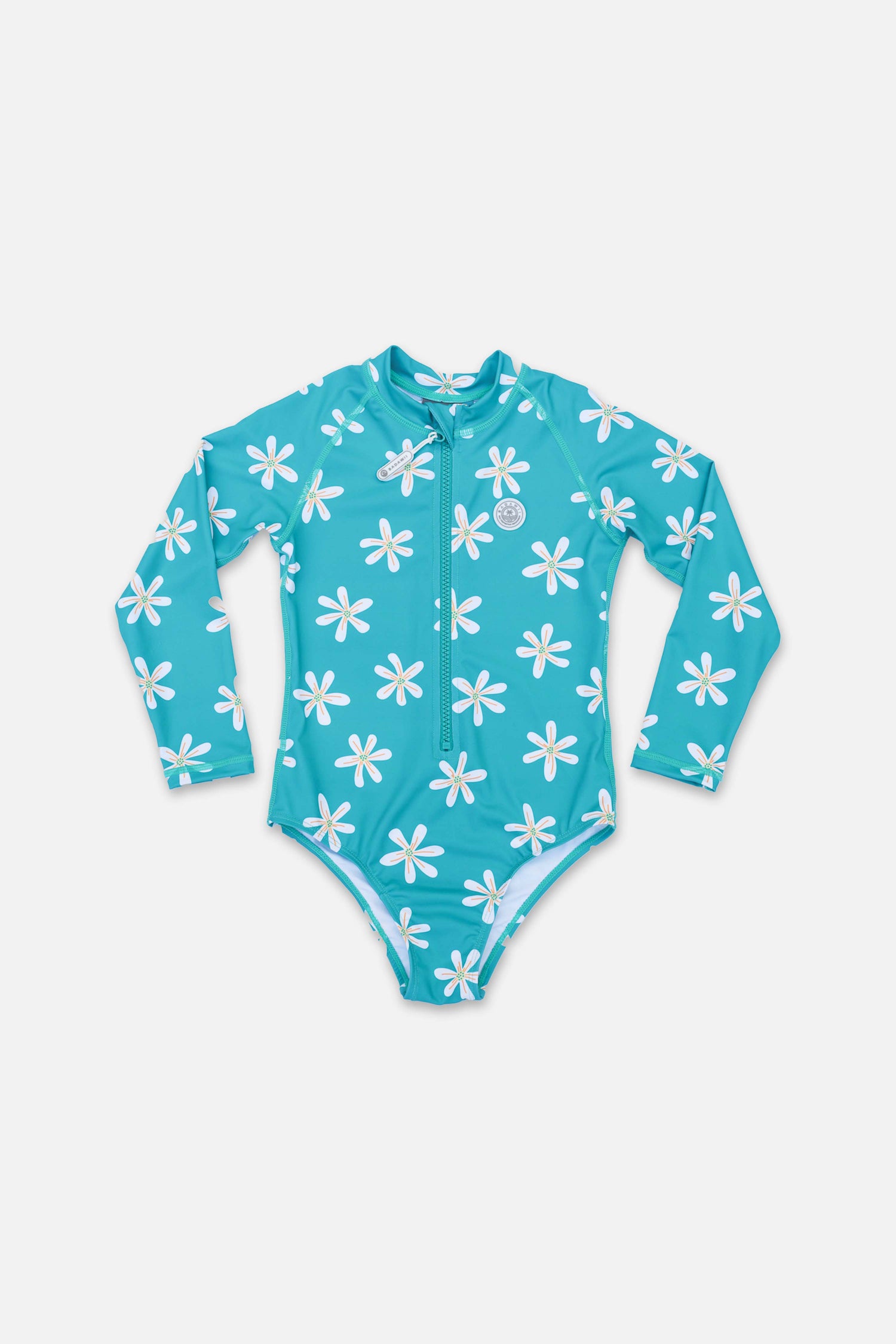 Girl UV Swimsuit - Tropical Flowers