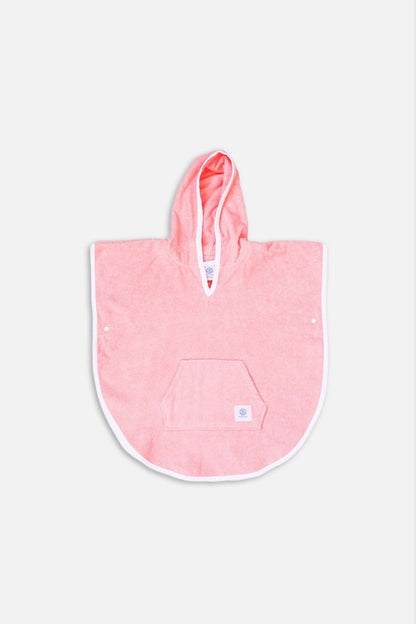 Poncho toalla bebe/niño - Summer Pink