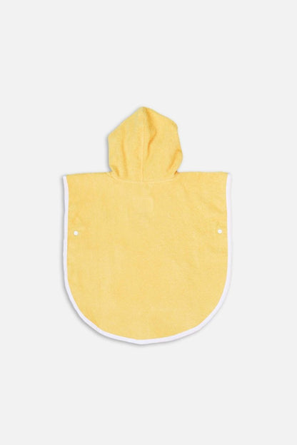 Poncho toalha bebê/menino - Amarelo Sol